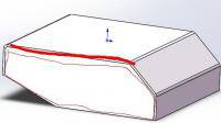 solidworks钣金交叉折断怎么使零件达到下沉效果